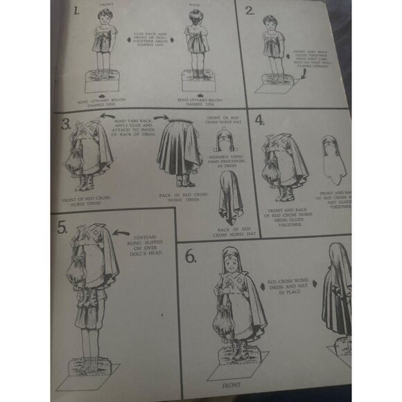 Antique Edwardian Paper Dolls Book By Dover 1975 Edition Reprinted From 1908/191 - Picture 8 of 10